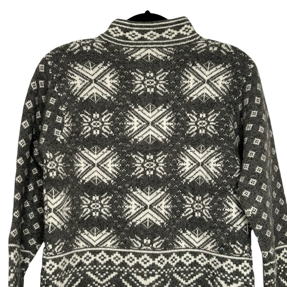 Deane & White Vintage Lambs Wool Blend Nordic Fair Isle Style Sweater Sz M - Picture 5 of 11